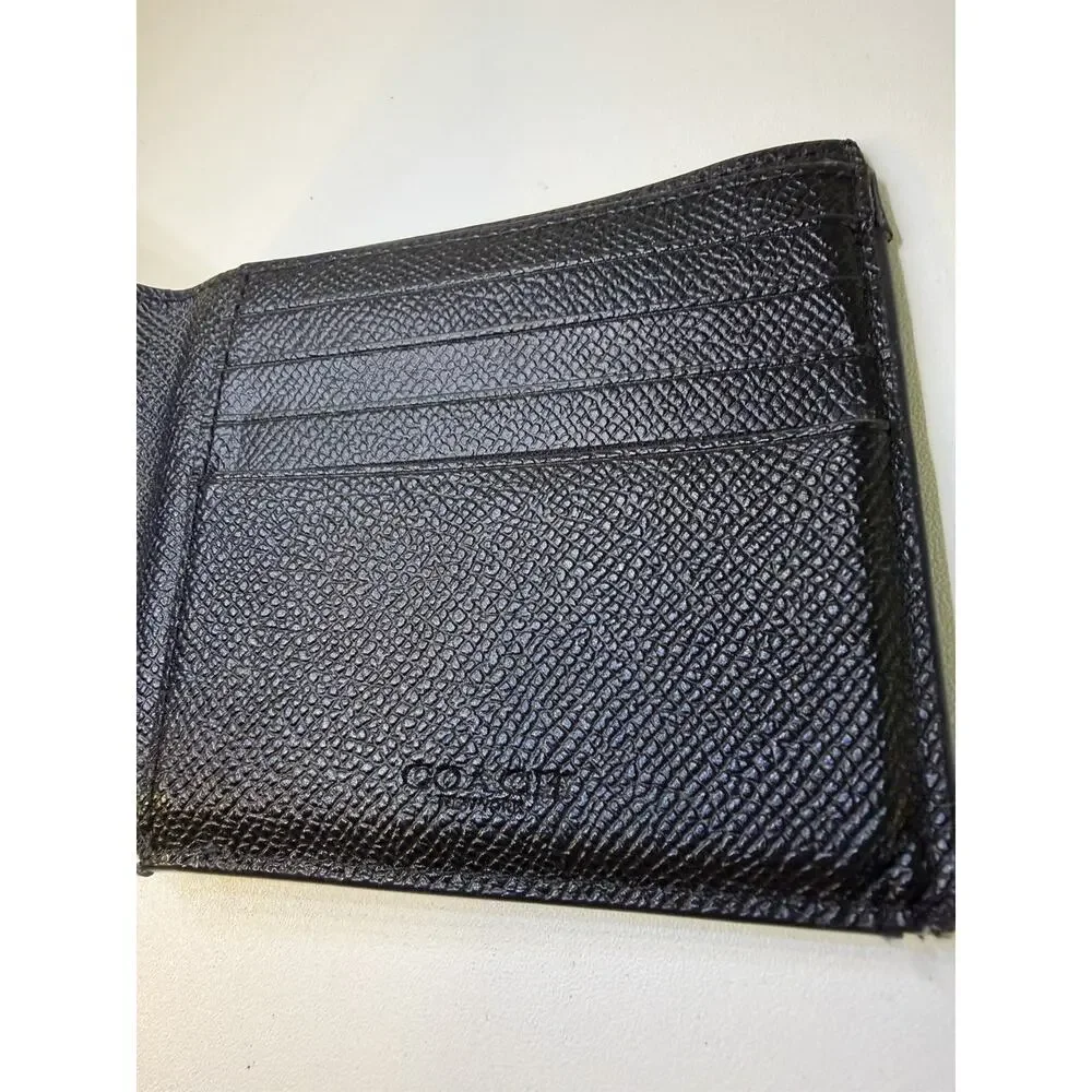 Coach black bifold